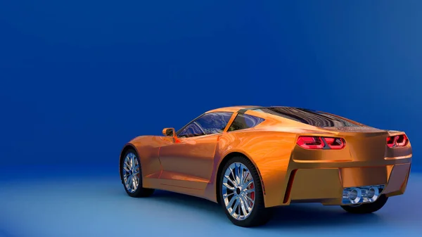 Deniz kıyısına park etmiş vişne kırmızısı bir sedan.