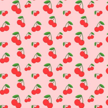 şirin kirazsız desen vektörü