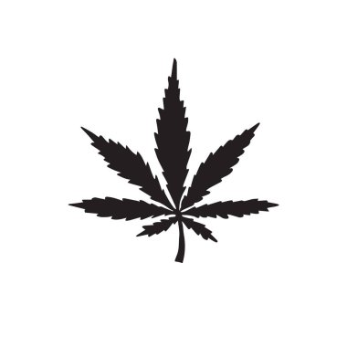 Vektör el çizilmiş kenevir kenevir silueti beyaz arkaplanda izole edilmiş