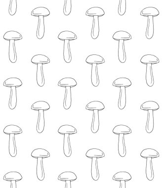 Beyaz arkaplanda mantarsız desen 