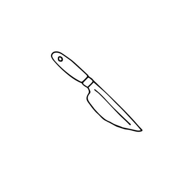 Vector handgezeichnetes Doodle Skizzenmesser — Stockvektor