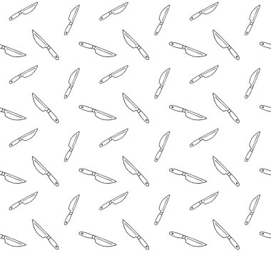 Elle çizilmiş bıçağın kusursuz şekli.