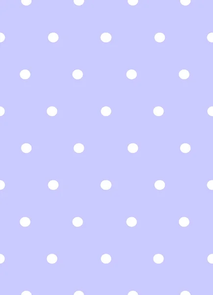 蓝色背景上孤立的白点的矢量无缝模式 — 图库矢量图片