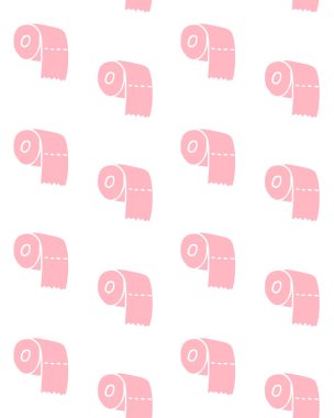 Pembe tuvalet kağıdının kusursuz deseni