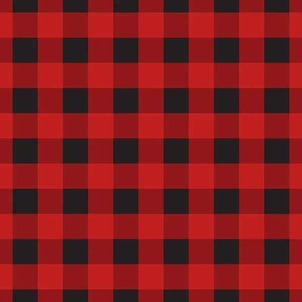 Vector Seamless Pattern Scottish Checkered Tartan Plaid Texture Isolated Red — Stock Vector