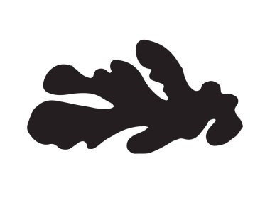 Beyaz arkaplanda izole edilmiş zencefil kökü silueti çizilmiş