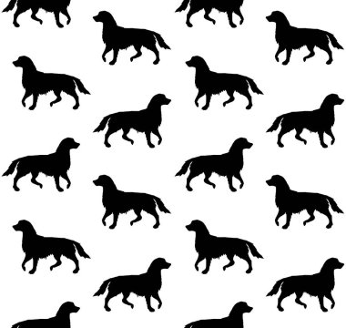 Köpek siluetinin kusursuz şekli.