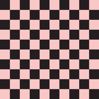 Beyaz arkaplanda izole edilmiş satranç tahtası işaretli dokunun vektörsüz deseni