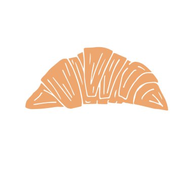 Kruvasan ile arkaplanın vektör illüstrasyonu