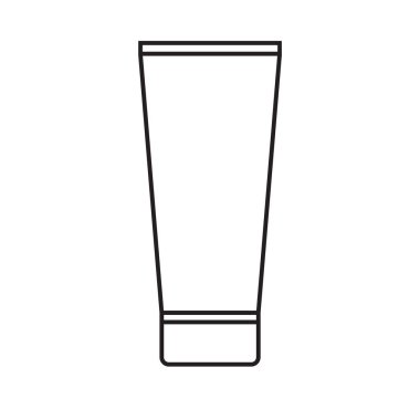 Losyon ikonlu tüp. Web için kozmetik vektör simgelerinin özet çizimi