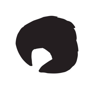 siyah ve beyaz vektör çizimi şapkalı bir adamın kafası