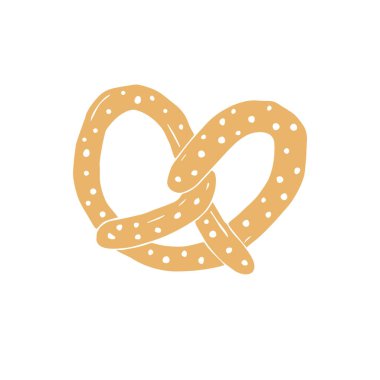 Simit ikonu. vektör illüstrasyonu