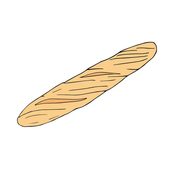Икона Хлеба Ручной Рисунок Вектора — стоковый вектор