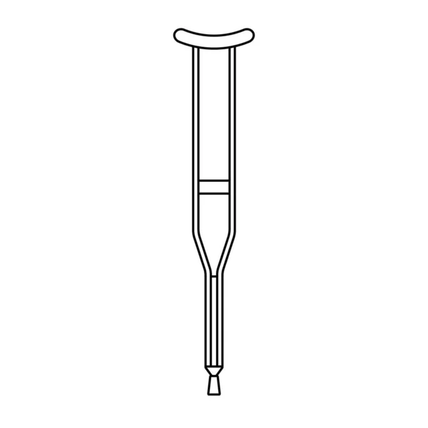 Padrão Sem Costura Vetorial Esboço Crutch Isolado Fundo Branco —  Vetores de Stock