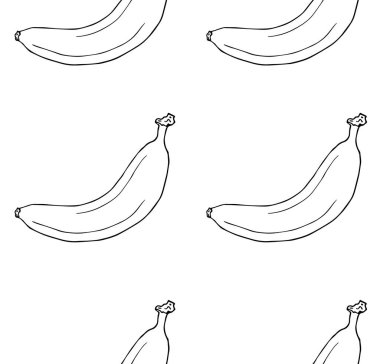 muz vektör illüstrasyon arka planı 