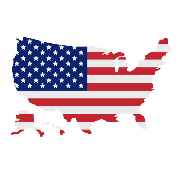 Usa Bandiera Vettore Illustrazione Sfondo — Vettoriale Stock