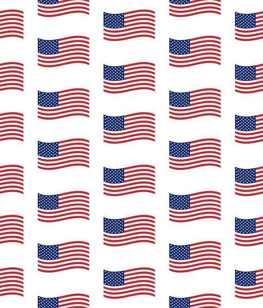 Usa Flags Vector Illustration Background — стоковий вектор