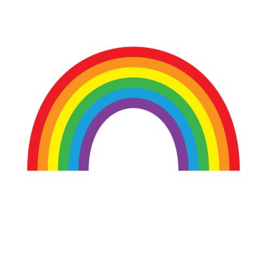 Beyaz arkaplanda gökkuşağı deseni, kusursuz vektör illüstrasyonu, soyut moda duvar kağıdı