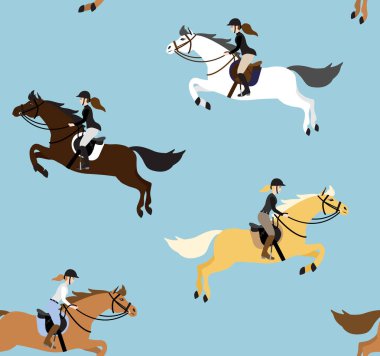 Atlama atının kusursuz şablonu