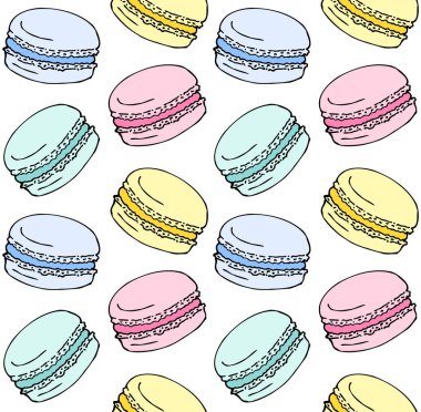 Pastel makaronun kusursuz deseni.