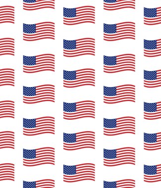 Düz Amerikan bayrağının vektörsüz deseni