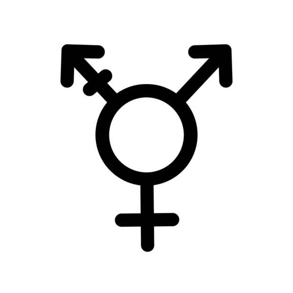 Transexual Transexual Plana Símbolo Bandeira Isolado Fundo Branco — Vetor de Stock