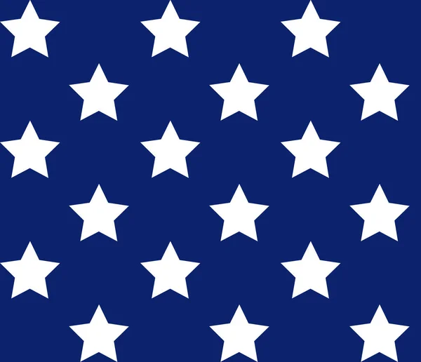 Amerikan Bayrağı Vektör Illüstrasyon Yıldızları Ile Tekrarlanan Desen — Stok Vektör