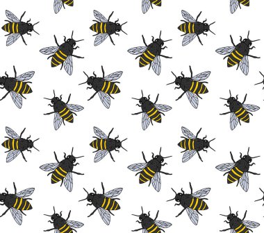 Arıların vektör illüstrasyonu