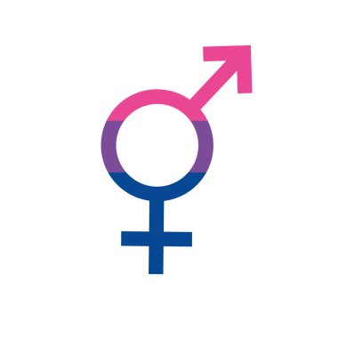 Beyaz arkaplanda izole edilmiş vektör eli çizilmiş cinsiyet sembolü 