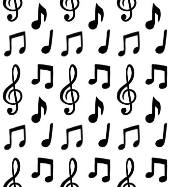 Beyaz arkaplanda izole edilmiş vektörsüz el çizimi çizimi çizim notaları silueti