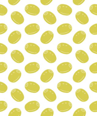 Beyaz arkaplanda izole edilmiş vektör elle çizilmiş zeytinler 