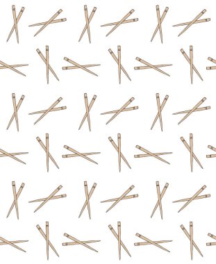 Elle çizilmiş suşi çubuklarının kusursuz deseni