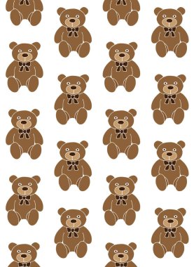 Oyuncak ayılar vektör illüstrasyonunu ayarladı 