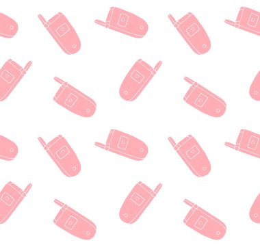 eski cep telefonları vektör illüstrasyonunu ayarla