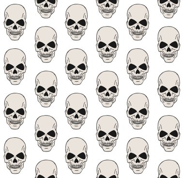 Elin kusursuz çizilmiş insan kafatası şekli.