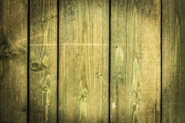 木の質感の背景 古い木の板のテクスチャで緑の色とVignette — ストック写真