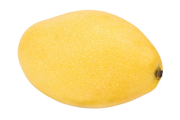 Gelbe Frische Reife Mango Isoliert Auf Weißem Hintergrund — Stockfoto