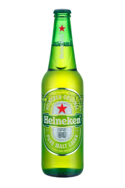 Moscú Rusia Abril 2021 Heineken Original Cerveza Cerveza Malta Pura — Foto de Stock