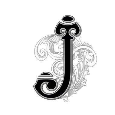 Letter J Font Calligraphy Free Vector Eps Cdr Ai Svg Vector Illustration Graphic Art