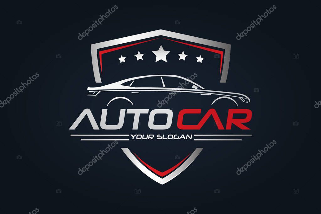 Car Garage Premium Concept Logo Design