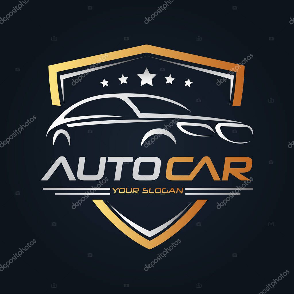 Car Garage Premium Concept Logo Design