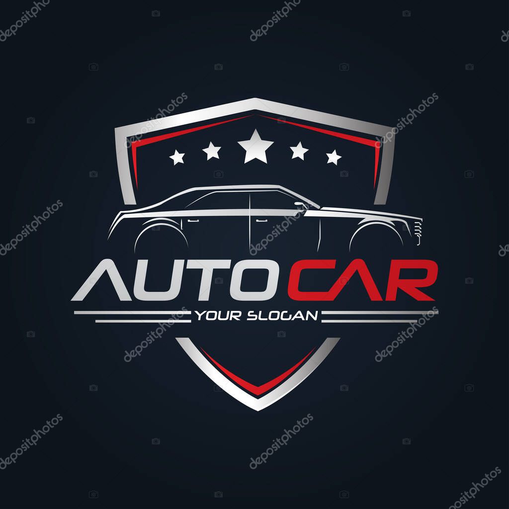 Car Garage Premium Concept Logo Design