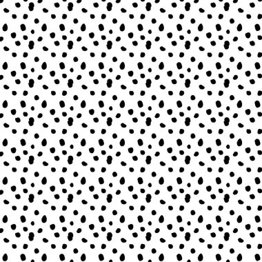 Beyaz arkaplanda vektör siyah nokta deseni