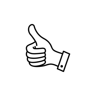 Simge vektör illüstrasyonunu parmakla