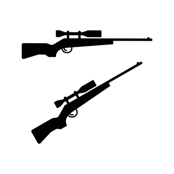 Sniper Gewehr Symbol Vektor Illustration — Stockvektor