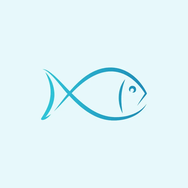 Abstrakte Fisch Symbol Vektor Illustration — Stockvektor