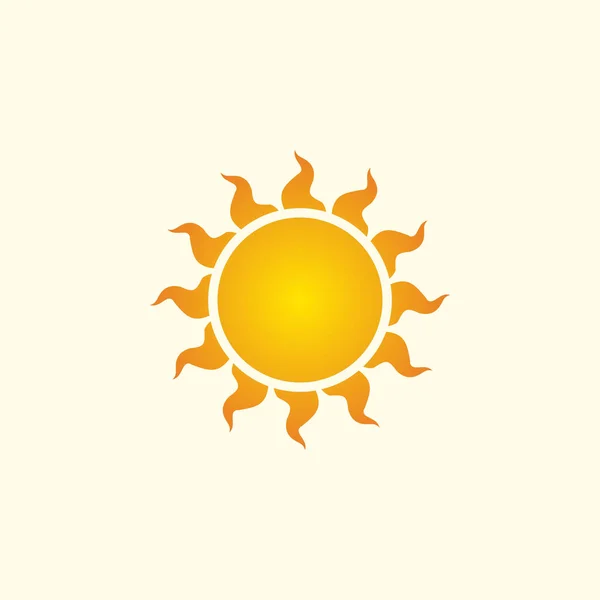 Ícone Solar Verão Símbolo Vetor Ilustração — Vetor de Stock