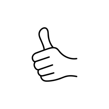 Simge vektör illüstrasyonunu parmakla