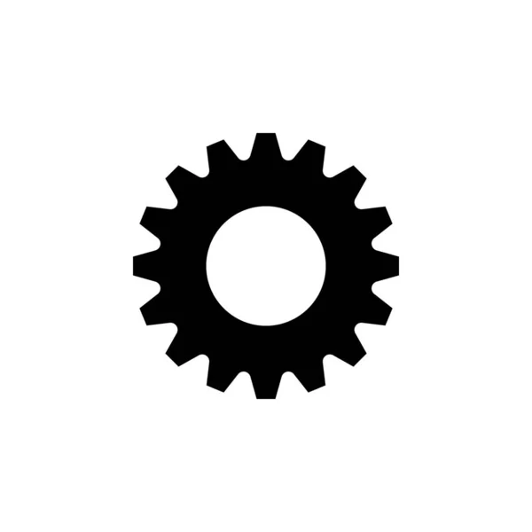 Gear Icon Flat Vector Design — Stock Vector