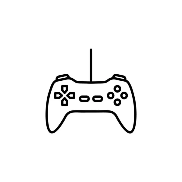 Game Pad Icon Flat Vector Illustration — Stock Vector